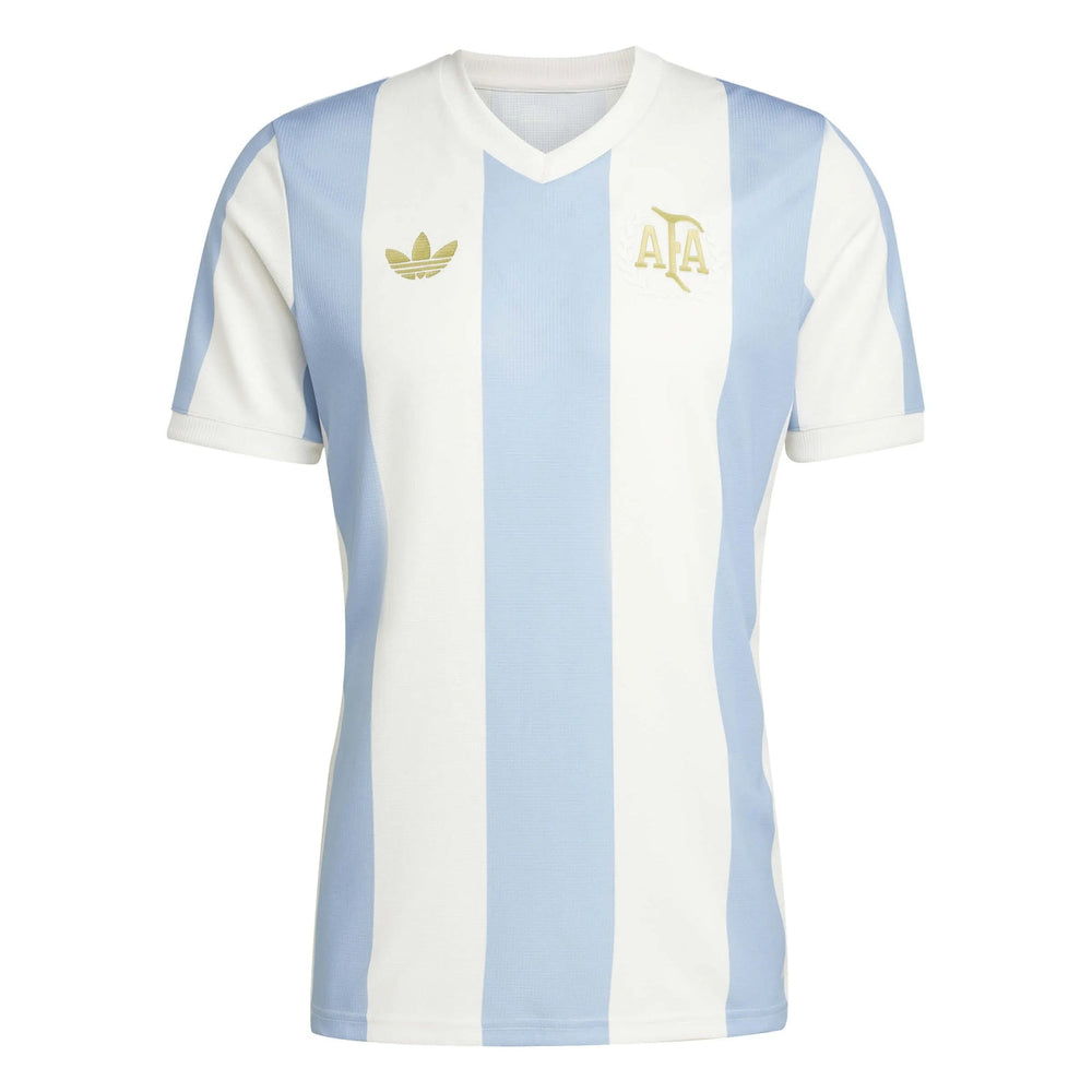 2025 Argentina Men's 50th Anniversary Stadium Soccer Jersey Ambient Sky / Cloud White
