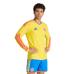 2026 Colombia Men's Authentic Home Long-Sleeve Soccer Jersey