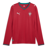 2026 Portugal Men's Stadium Home Long-Sleeve Soccer Jersey