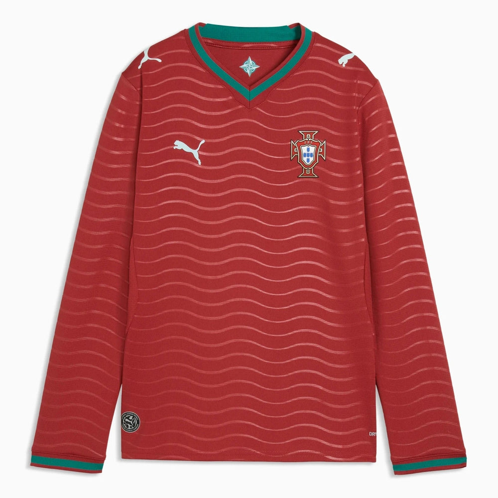 2026 Portugal Youth Stadium Home Long-Sleeve Jersey
