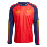 2026 Spain Men's Stadium Home Long-Sleeve Soccer Jersey