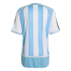 2006 Argentina Men's Retro Stadium Home Soccer Jersey White / Clear Blue