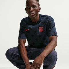 2026-27 USMNT Men's All Over Print Tee Dark Obsidian