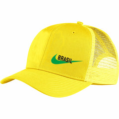 Brazil National Team Classic99 Trucker Snapback Hat for sale - Yellow 