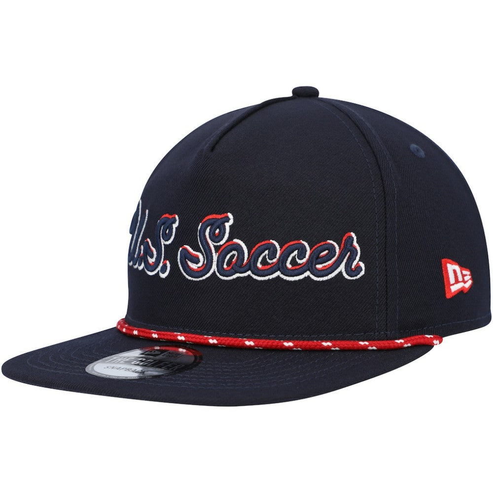USMNT New Era Script Golfer Adjustable Hat for sale -  Navy 