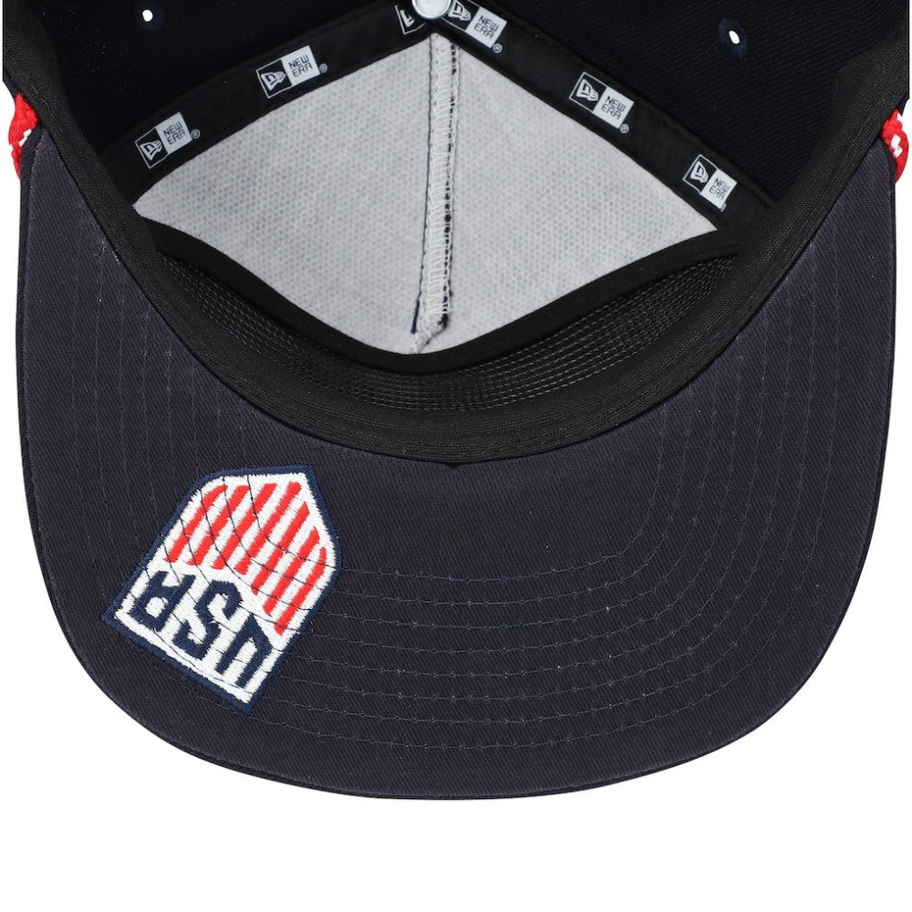 USMNT New Era Script Golfer Adjustable Hat for sale -  Navy 