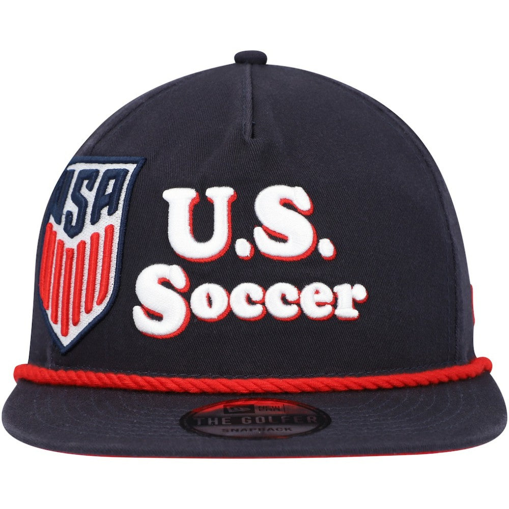 USMNT New Era Heritage The Golfer Snapback Hat for sale - Navy 