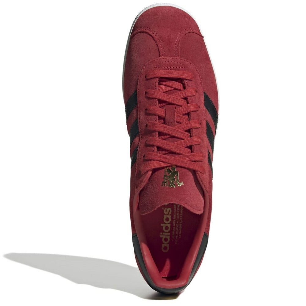 Manchester United Originals  Team Gazelle Shoes – Red 