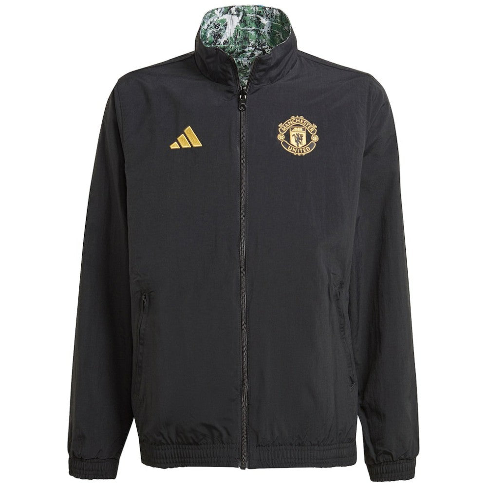 Manchester United x Stone Roses Originals Youth 2023/24 Reversible Anthem Full-Zip Jacket Discount - Black 
