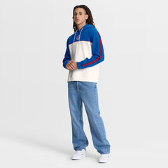 Paris Saint-Germain Retro Overhead Tri-Blend Hoodie on sale - Royal/White 