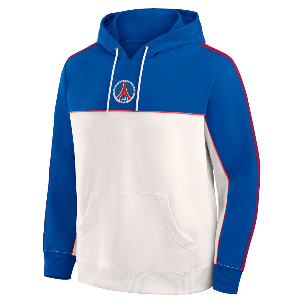 Paris Saint-Germain Retro Overhead Tri-Blend Hoodie on sale - Royal/White 