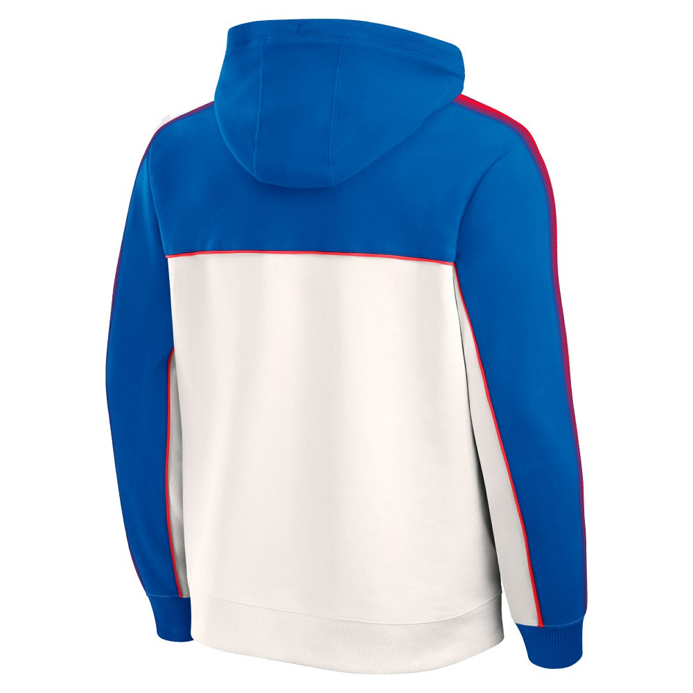 Paris Saint-Germain Retro Overhead Tri-Blend Hoodie on sale - Royal/White 