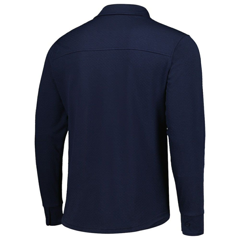 USMNT Antigua Streamer Diamond Button-Up Shacket for sale - Navy 