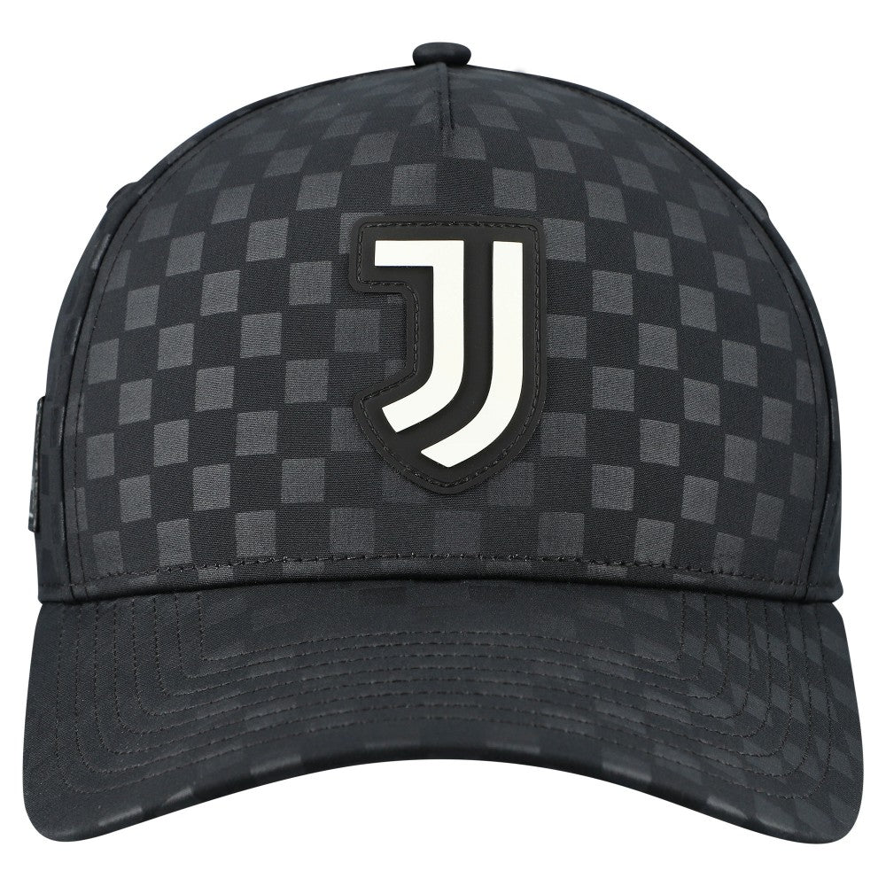 Juventus Checkmate A-Frame Adjustable Hat Discount - Black 