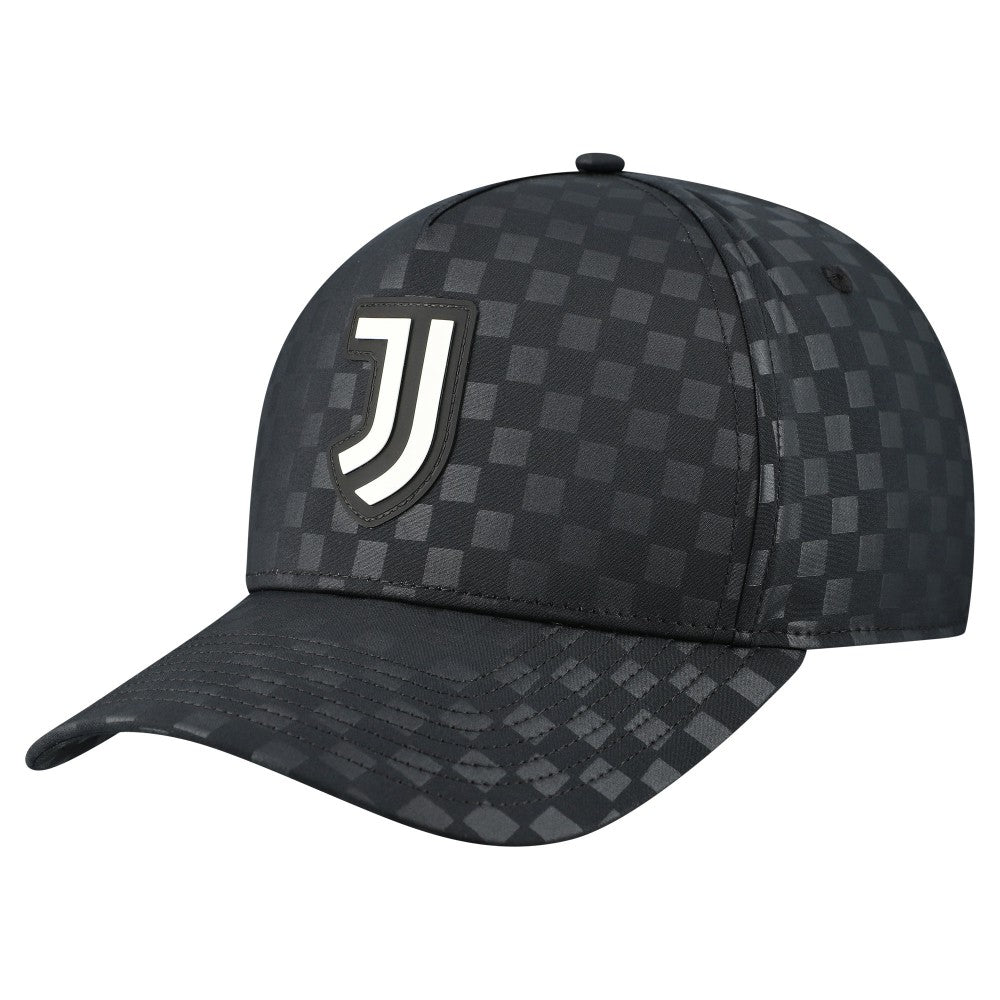 Juventus Checkmate A-Frame Adjustable Hat Discount - Black 