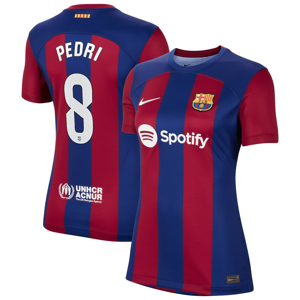 Pedri Barcelona Women's 2023/24 Home Replica Jersey on sale - Royal 