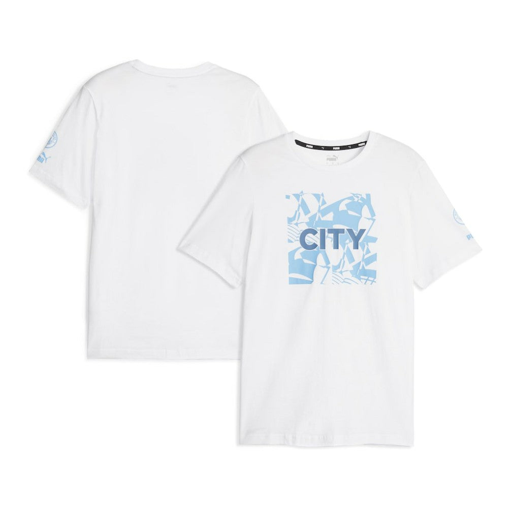 Manchester City FtblCore Graphic T-Shirt Discount - White 