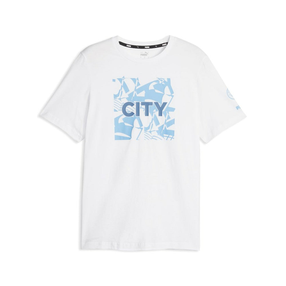 Manchester City FtblCore Graphic T-Shirt Discount - White 