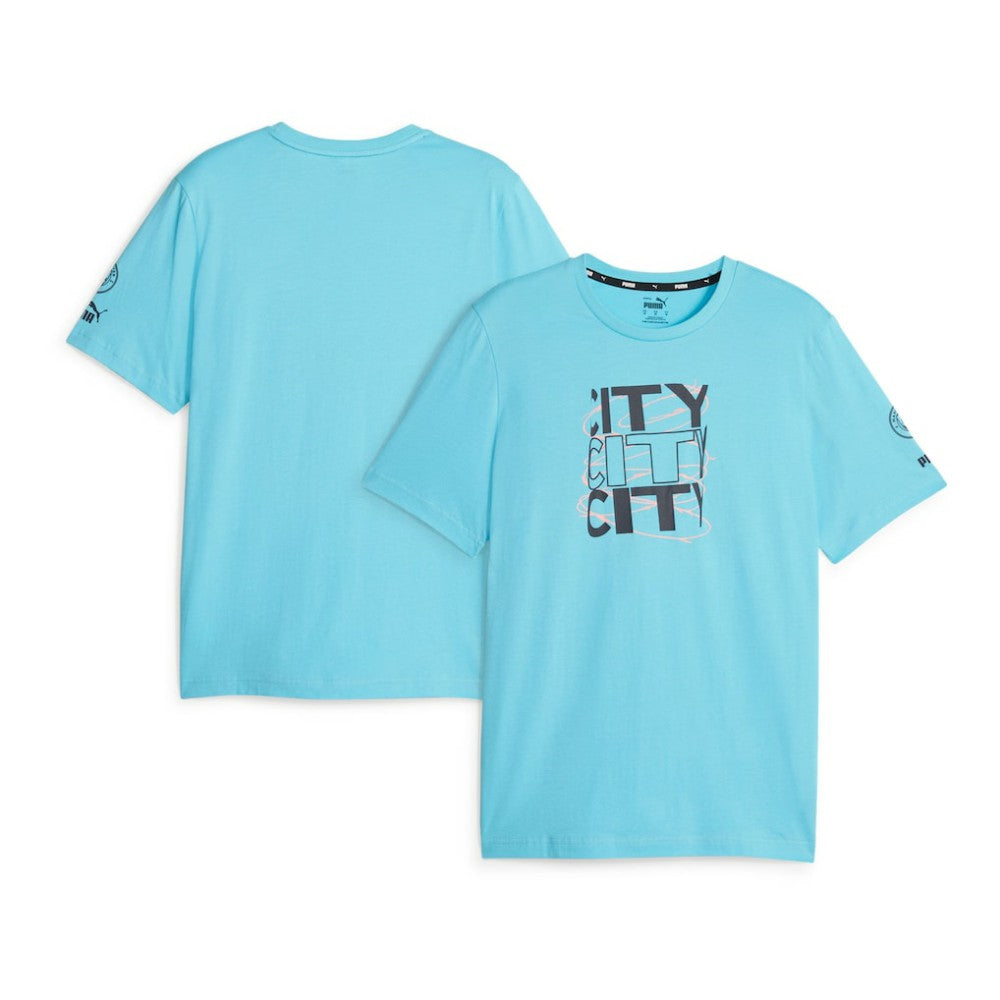 Manchester City FtblCore Graphic T-Shirt Discount - Sky Blue 