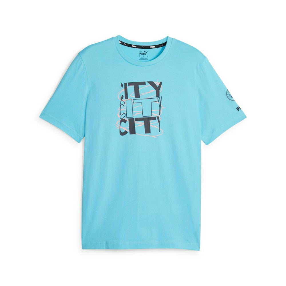 Manchester City FtblCore Graphic T-Shirt Discount - Sky Blue 