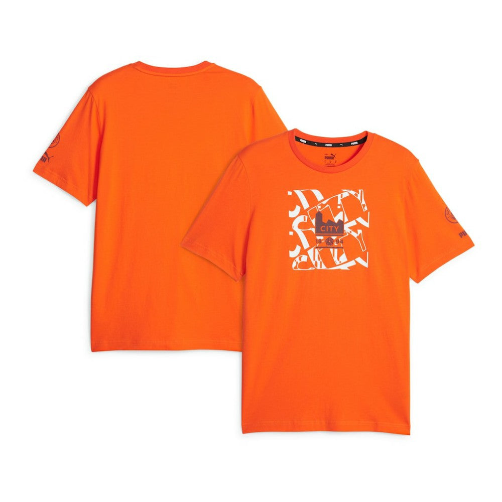 Manchester City FtblCore Graphic T-Shirt Discount - Orange 