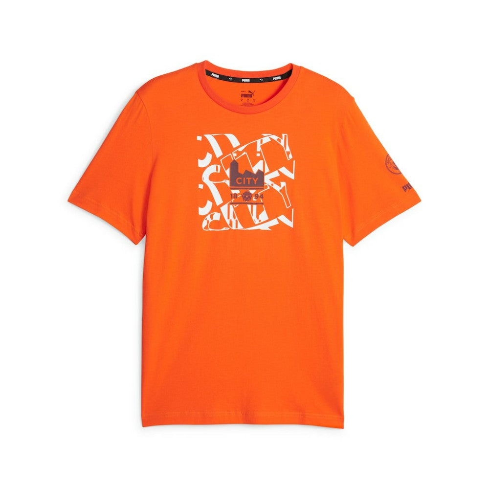 Manchester City FtblCore Graphic T-Shirt Discount - Orange 