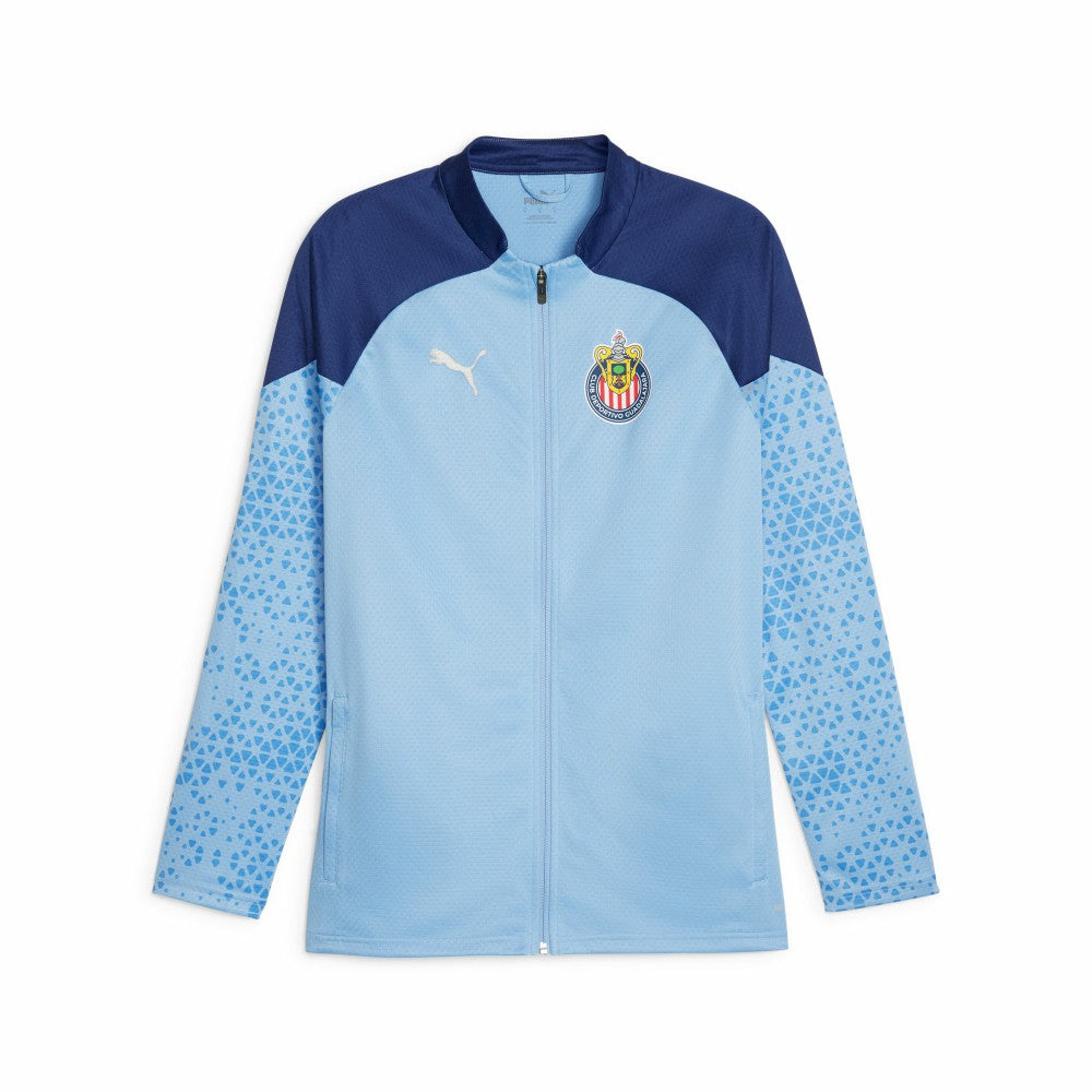 Chivas 2023/24 Full-Zip Training Top Discount - Light Blue 