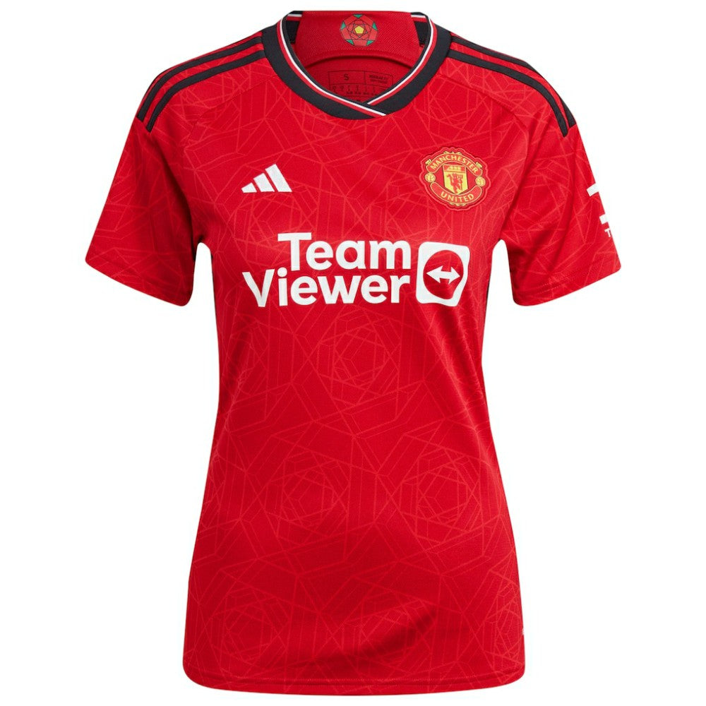 Manchester United Women's 2023/24 Home Replica Jersey Discount - Red 