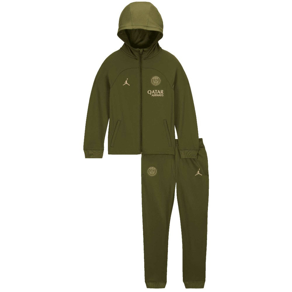 Paris Saint-Germain Jordan Brand Preschool 2023/24 Fourth Strike Tracksuit Set on sale - Olive 