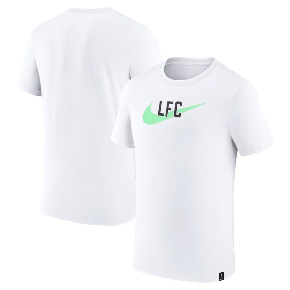 Liverpool Swoosh T-Shirt Discount - White 