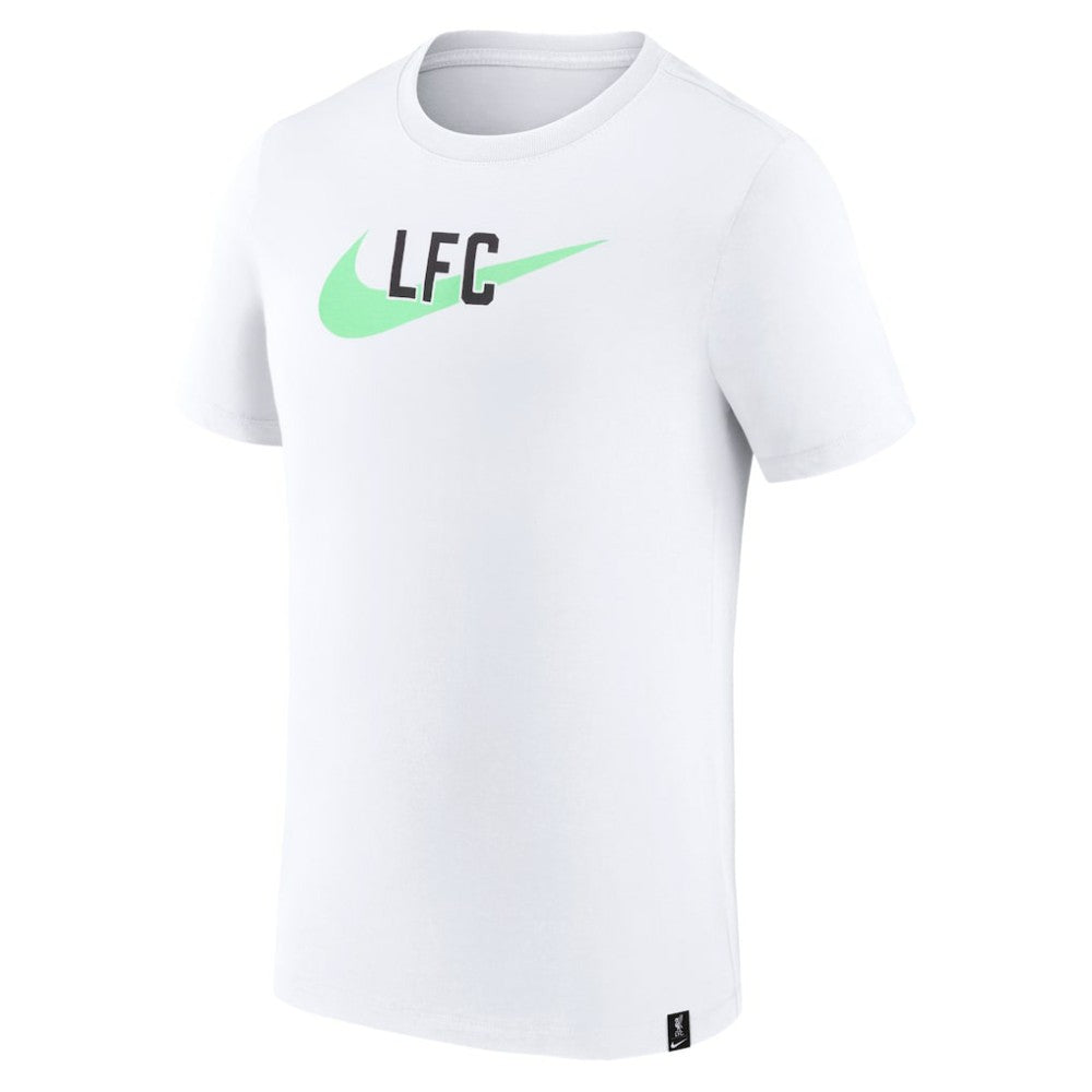 Liverpool Swoosh T-Shirt Discount - White 