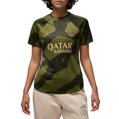 Paris Saint-Germain Jordan Brand Women's 2023/24 Fourth Academy Pro Pre-Match Top on sale - Olive 