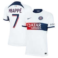 Kylian Mbappe Paris Saint-Germain Women's 2023/24 Away Stadium Replica Player Jersey on sale - White 