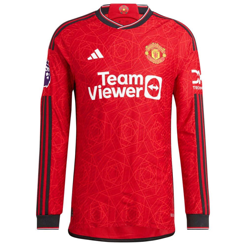 Lisandro Martínez Manchester United 2023/24 Home Long Sleeve Player Jersey Discount - Red 