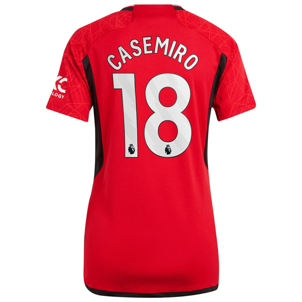 Casemiro Manchester United Women's 2023/24 Home Replica Player Jersey Discount - Red 