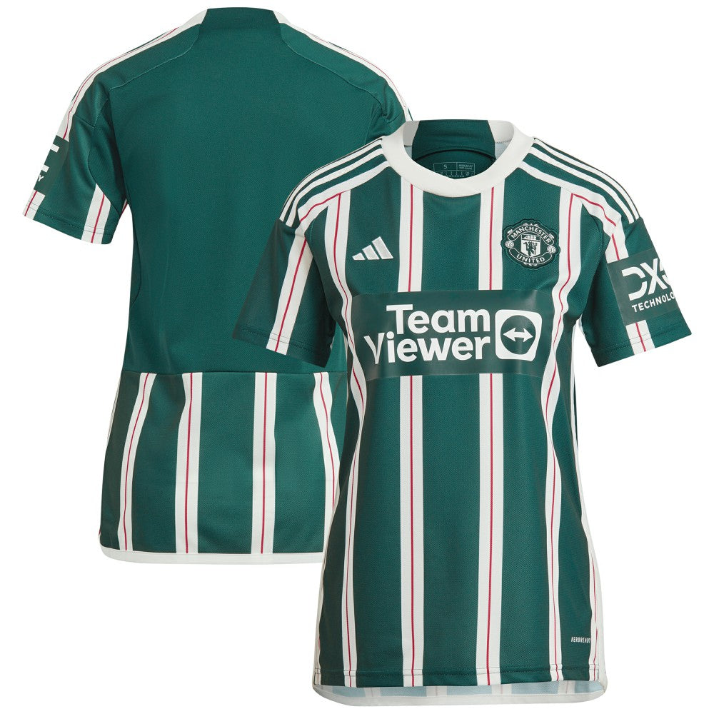 Manchester United Women's 2023/24 Away Replica Jersey Discount - Green 