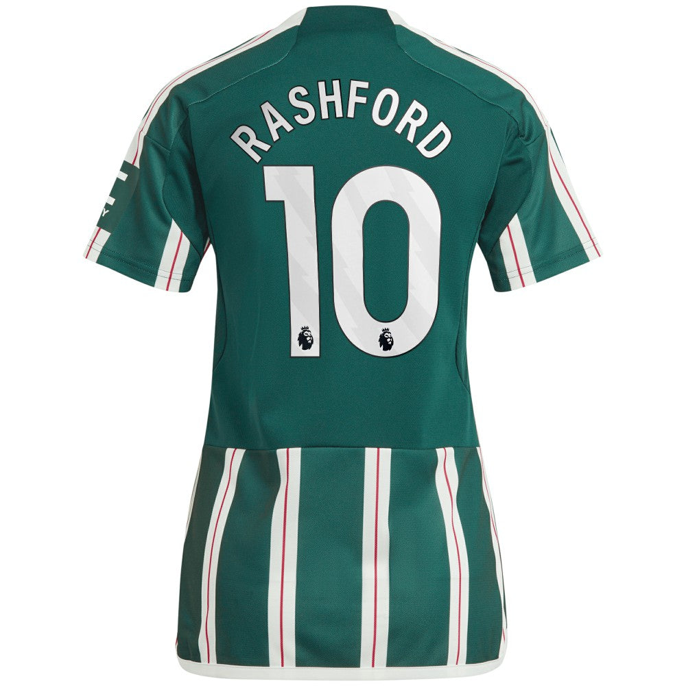 Marcus Rashford Manchester United Women's 2023/24 Away Replica Player Jersey Discount - Green 