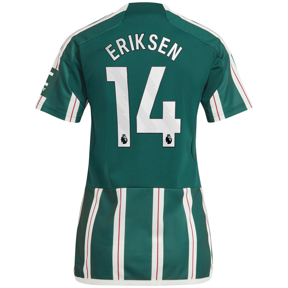 Christian Eriksen Manchester United Women's 2023/24 Away Replica Player Jersey Discount - Green 