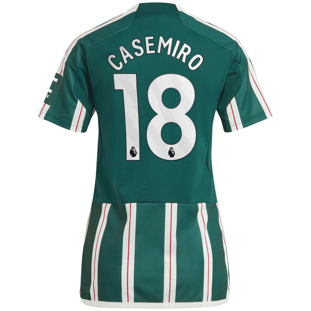 Casemiro Manchester United Women's 2023/24 Away Replica Player Jersey Discount - Green 