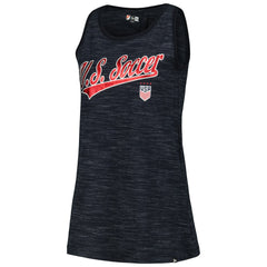 USWNT 5th & Ocean by New Era Women's Athletic Cross Back Tank Top on sale - Navy 