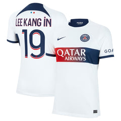 Lee Kang In Paris Saint-Germain Women's 2023/24 Away Stadium Replica Player Jersey on sale - White 