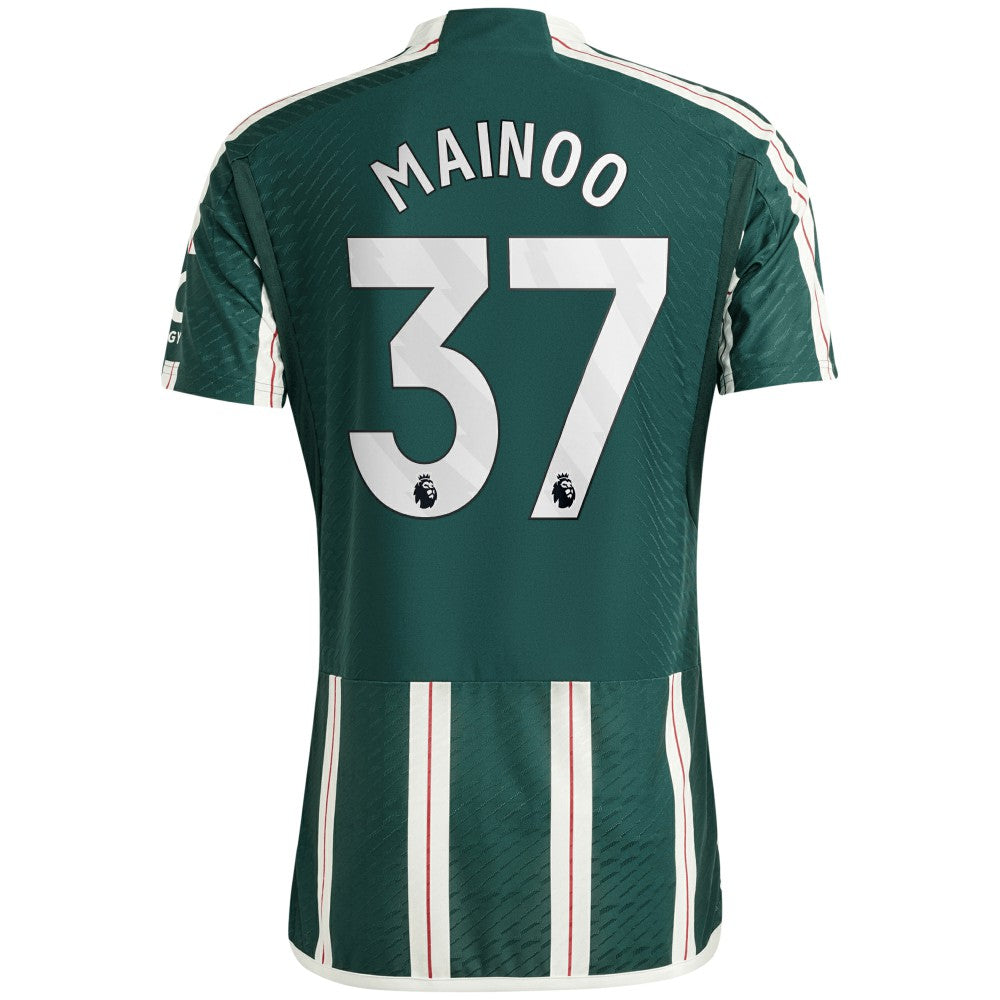 Kobbie Mainoo Manchester United 2023/24 Away Player Jersey Discount - Green 