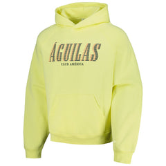 Club America Team Oversized Raglan Pullover Hoodie Discount - Yellow 