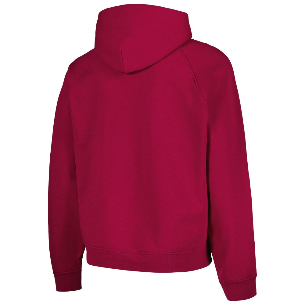 Barcelona Team Oversized Raglan Pullover Hoodie on sale - Red 