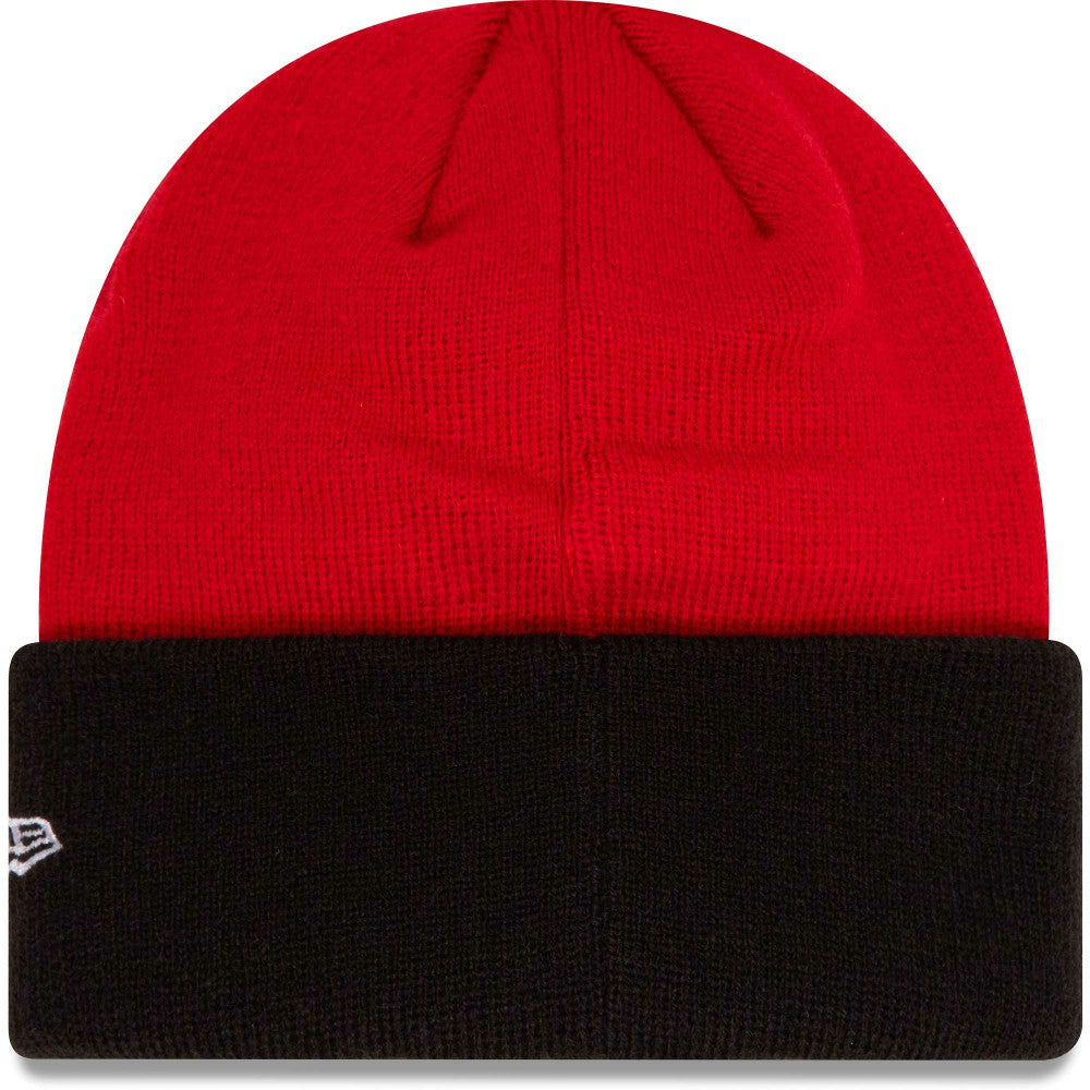 AC Milan New Era Youth Wordmark Cuffed Knit Hat on sale - Red 