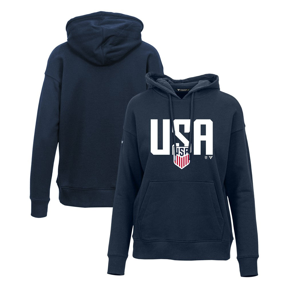 USMNT Levelwear Women's Podium Mascot Pullover Hoodie for sale - Navy 