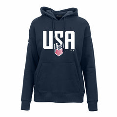 USMNT Levelwear Women's Podium Mascot Pullover Hoodie for sale - Navy 