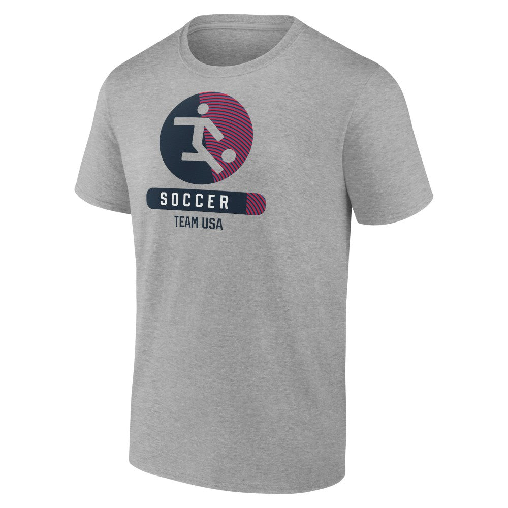 US Soccer Radiating Victory T-Shirt for sale - Heather Gray 