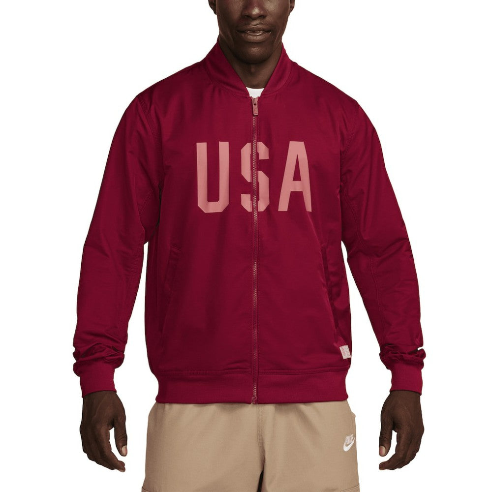 USMNT Woven Bomber Full-Zip Jacket on sale - Red 