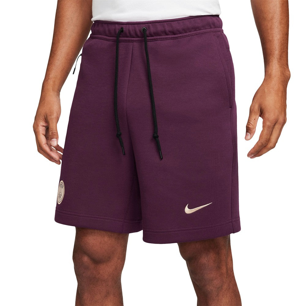 Paris Saint-Germain 2024/25 Tech Fleece Shorts on sale - Burgundy 